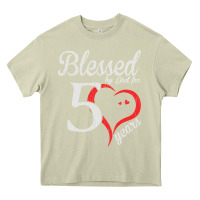 Mossy Vintage 50th Birthday Blessed By God For 50 Years Birthday Heavy Core Tee - longCreatives