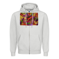 Dove Grey mardi gras crawfısh leopard wood and glitter background Zipper Hoodie - Artiststas