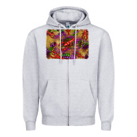 Mardi Gras Crawfısh Leopard Wood And Glitter Background Zipper Hoodie | Teevron