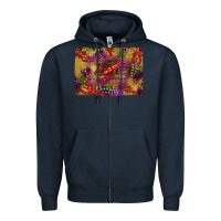 Navy mardi gras crawfısh leopard wood and glitter background Zipper Hoodie - Artiststas