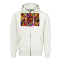 Oatmeal Heather mardi gras crawfısh leopard wood and glitter background Zipper Hoodie - Artiststas