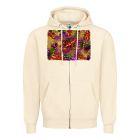 Sandshell mardi gras crawfısh leopard wood and glitter background Zipper Hoodie - Artiststas