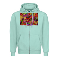 Seafoam mardi gras crawfısh leopard wood and glitter background Zipper Hoodie - Artiststas