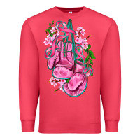Cardinal cancer boxing gloves with ribbon Premium Sweatshirt - AdoDesignShop