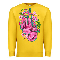 Lemon cancer boxing gloves with ribbon Premium Sweatshirt - AdoDesignShop