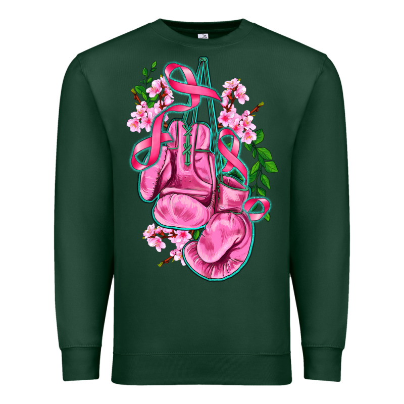 Cancer Boxing Gloves With Ribbon Premium Sweatshirt by AdoDesignShop | Teevron