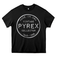 Black Pyrex Mark  Vintage Collector Made in USA Heavy Core Tee - longCreatives