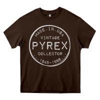 Chocolate Brown Pyrex Mark  Vintage Collector Made in USA Heavy Core Tee - longCreatives