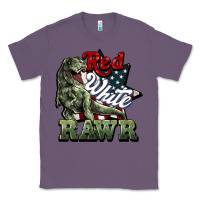 Lavender Red white rawr 4th of july Classic Tee - HowdyJamesFarm