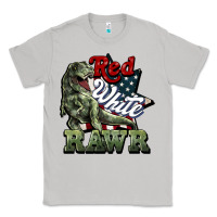 Moon Dust Red white rawr 4th of july Classic Tee - HowdyJamesFarm