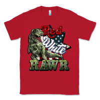 Red Red white rawr 4th of july Classic Tee - HowdyJamesFarm