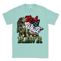 Seafoam Red white rawr 4th of july Classic Tee - HowdyJamesFarm