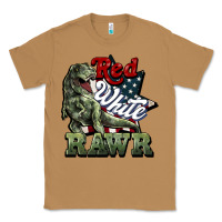 Toasted Coconut Red white rawr 4th of july Classic Tee - HowdyJamesFarm