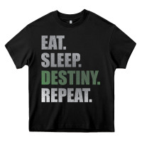 Black Destiny  Eat Sleep Destiny Repeat Short Sleeve Heavy Core Tee - longCreatives