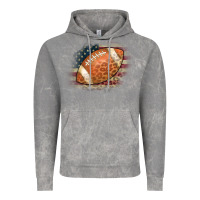 American Flag Football Leopard Vintage Hoodie | Teevron