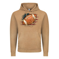 Vintage Camel American Flag Football Leopard Vintage Hoodie - CowCowDesign