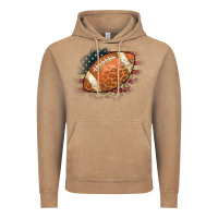 Vintage Coffee American Flag Football Leopard Vintage Hoodie - CowCowDesign
