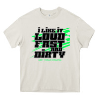Cream Dirt Modified Racing Apparel Sprint Car Dirt Track Racing Heavy Core Tee - longCreatives