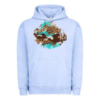 Pigment Grape Ice cowhide leopard turquoise patch Urban Hoodie - AdoDesignShop