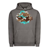 Pigment Tornado cowhide leopard turquoise patch Urban Hoodie - AdoDesignShop