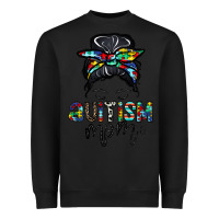 Black autism mom Heavyweight Sweatshirt - CowhideDigitalArt