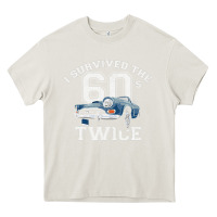 Cream I Survived The Sixties Twice Classic Birthday Heavy Core Tee - longCreatives