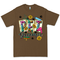Cacao Western Pet Groomer Premium Tee - texasbilliewilder