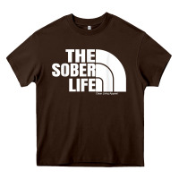 Chocolate Brown the sober life sobriety cool aa na anonymous t shirt gifts Heavy Core Tee - longCreatives