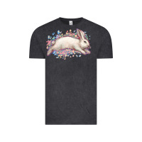 Vintage Black Easter Bunny leopard Easter Day Vintage Tee - HowdyJamesFarm