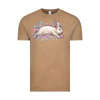 Vintage Coffee Easter Bunny leopard Easter Day Vintage Tee - HowdyJamesFarm
