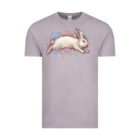 Vintage Zinc Easter Bunny leopard Easter Day Vintage Tee - HowdyJamesFarm