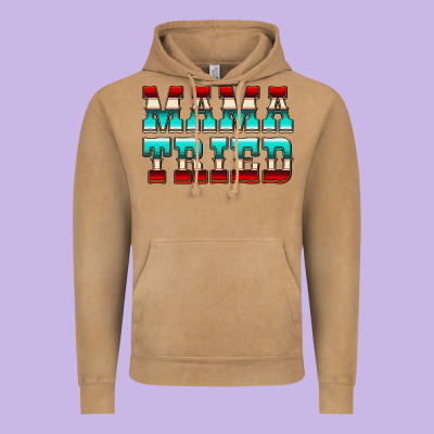 Mama Tried Serape Vintage Hoodie Designed By Cowcowdesign