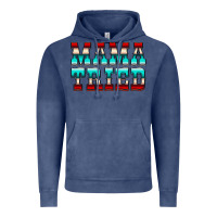 Vintage Denim Mama Tried Serape Vintage Hoodie - CowCowDesign