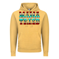 Vintage Mustard Mama Tried Serape Vintage Hoodie - CowCowDesign