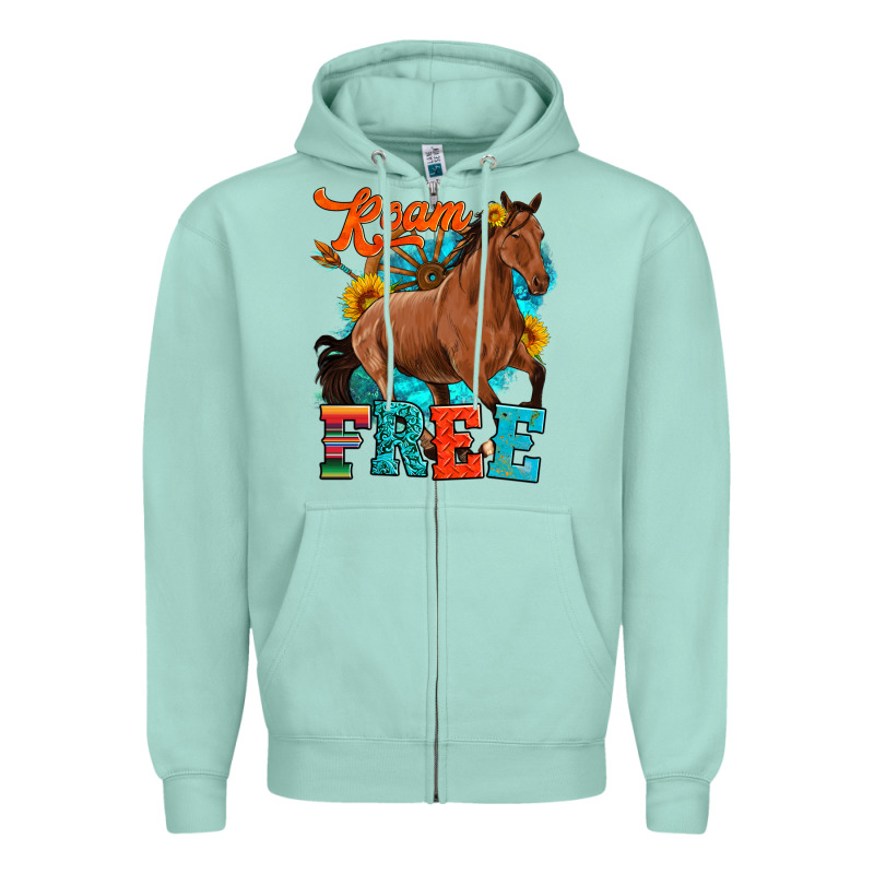 Roam Free Galloping Zipper Hoodie by Artiststas | Teevron