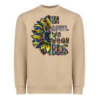 Mushroom autism sunflower Heavyweight Sweatshirt - CowhideDigitalArt