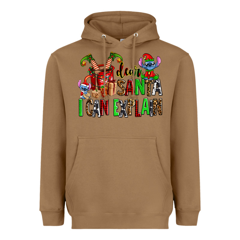 Cup Of Chocolate And  With Christmas Stitch Elf Heavyweight Hoodie by AdoDesignShop | Teevron