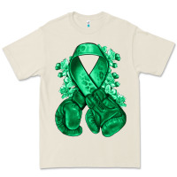 Bone Emerald green ribbon Liver Cancer boxing gloves Premium Tee - NancyCooperArtShop
