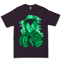 Plum Emerald green ribbon Liver Cancer boxing gloves Premium Tee - NancyCooperArtShop
