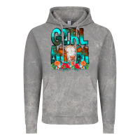 Cloud Rock Girl Mom Cow Flowers Vintage Hoodie - CowCowDesign