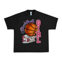 Black Basketball girl Urban Heavy Tee - HowdyJamesFarm