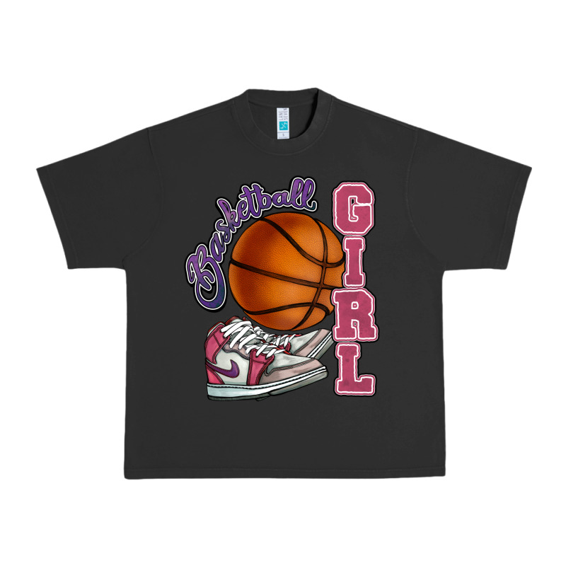 Basketball Girl Urban Heavy Tee by HowdyJamesFarm | Teevron