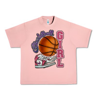 Salmon Basketball girl Urban Heavy Tee - HowdyJamesFarm