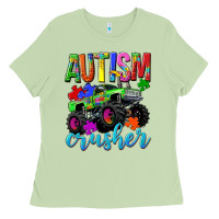 Matcha Autism Awareness crusher Ladies Tee - NancyCooperArtShop