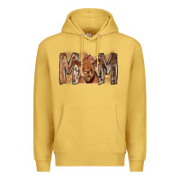 Antique Gold Rodeo Mom Cow Premium Hoodie - CowhideDigitalArt