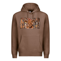 Chestnut Rodeo Mom Cow Premium Hoodie - CowhideDigitalArt