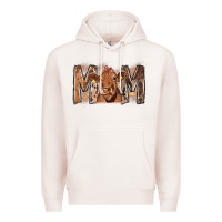 Pale Pink Rodeo Mom Cow Premium Hoodie - CowhideDigitalArt