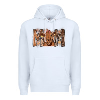 White Rodeo Mom Cow Premium Hoodie - CowhideDigitalArt