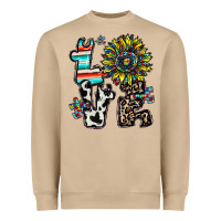 Mushroom love autism Heavyweight Sweatshirt - CowhideDigitalArt