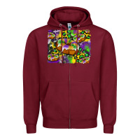 Burgundy mardi gras cake glitterleopard and cowhide background Zipper Hoodie - Artiststas